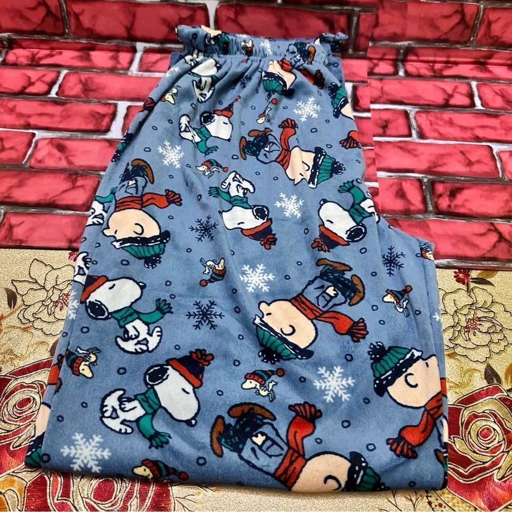 Peanuts Charlie Brown /Snoopy Lounge pajama pants M - Picture 3 of 8